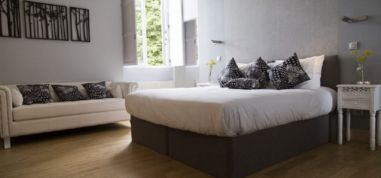 Bedroom in a one bedroom suite